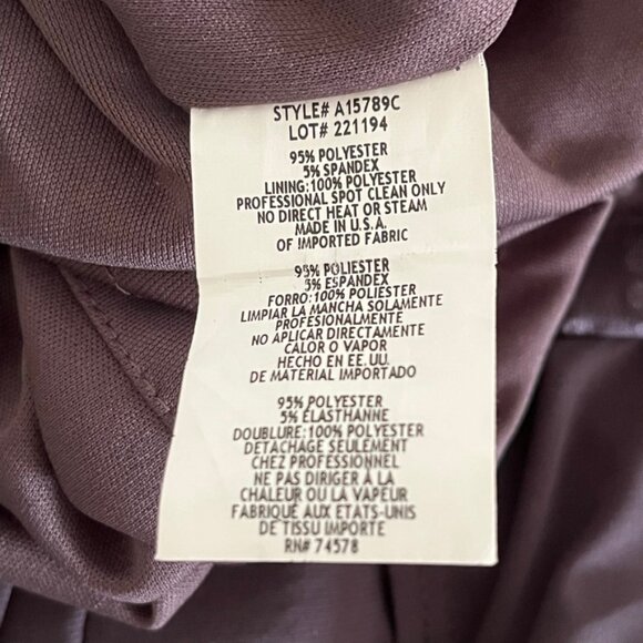 Caché beaded charcoal grey sleeveless draped dress, 12 - Picture 5 of 7